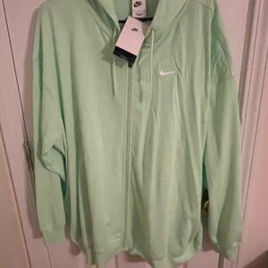 Nike Lime Green Full-Zip Hoodie